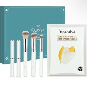 Yuwaku Makeup Brush Set Masks and Lipstick Gift Set